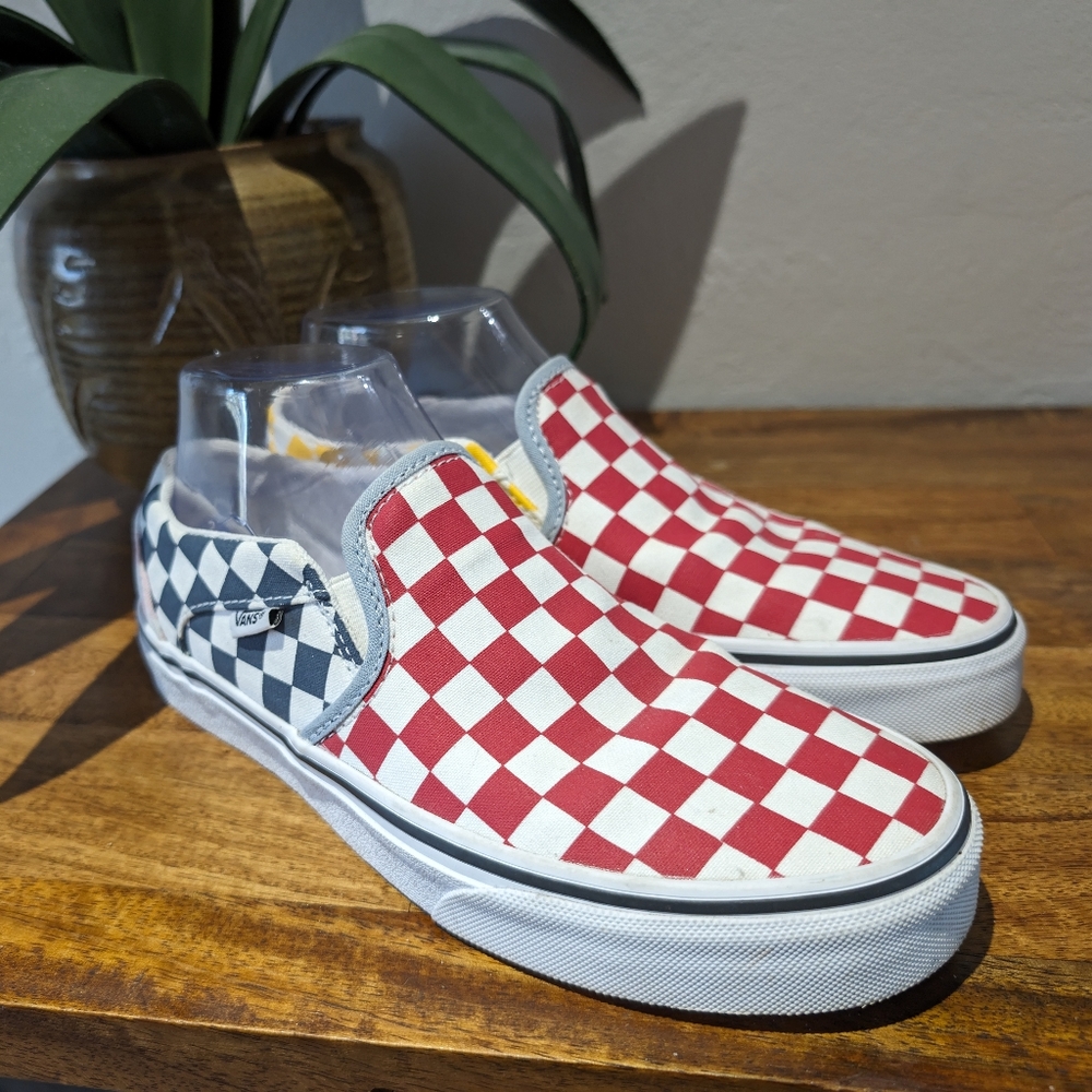 VANS ASHER SLIP ON WOMENS SHOES SNEAKERS CASUAL SKATE STYLE Size‎ 7
